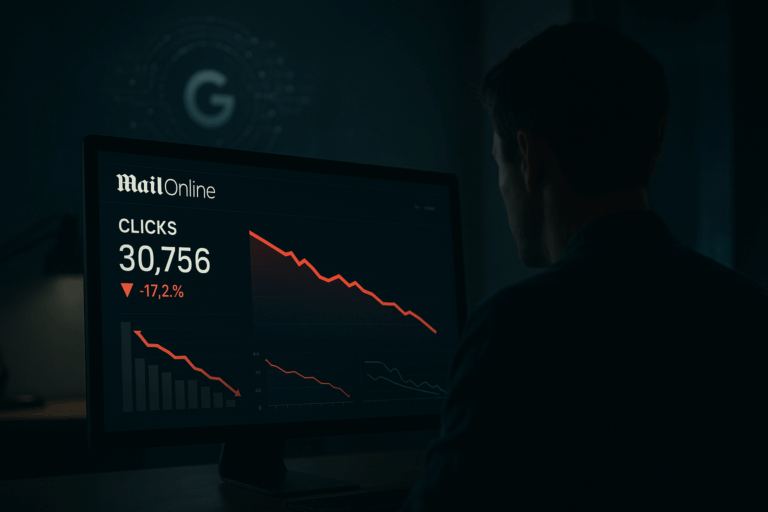 découvrez comment les aperçus de l'ia de google influencent la baisse des clics pour mail online. analyse des implications sur le trafic et les stratégies d'optimisation à adopter face à cette évolution.