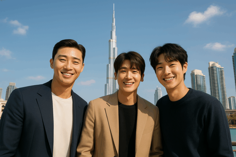découvrez l'incroyable aventure de park seo-joon, park hyung-sik et choi woo-shik dans le film 'dubai, qui est prêt ?'. suivez ces trois stars alors qu'ils s'épanouissent dans cette comédie palpitante où l'amitié et les défis se rencontrent dans la vibrante ville de dubaï.