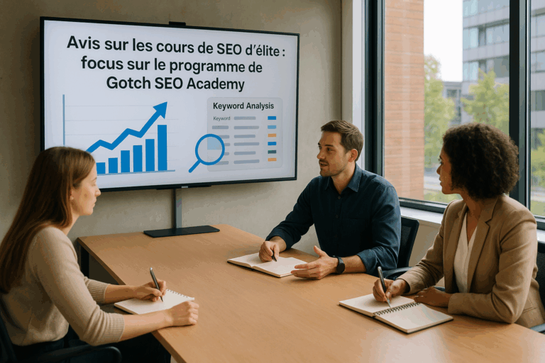 découvrez notre avis détaillé sur les cours de seo d'élite de gotch seo academy. explorez les points forts du programme, les techniques enseignées et les témoignages d'anciens élèves pour maximiser votre apprentissage en optimisation pour les moteurs de recherche.