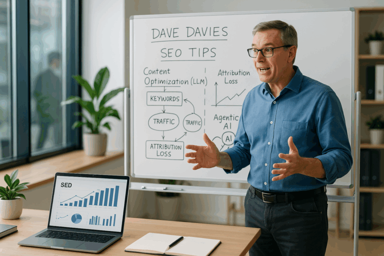 découvrez les insights de dave davies sur les stratégies seo adaptées au contenu llm, explorez les enjeux de la perte d'attribution et plongez dans l'univers de l'ia agentique. optimisez votre approche numérique avec ses conseils d'expert.