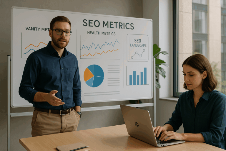 découvrez l'analyse de james brockbank sur les métriques seo, où il examine la différence entre indicateurs de vanité et de santé. plongez dans l'évolution du paysage seo et comprenez pourquoi les liens restent cruciaux pour votre stratégie numérique.
