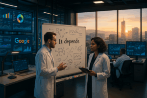 découvrez comment l'équipe de recherche de google éclaire la signification derrière la réponse universelle 'cela dépend'. plongez dans une analyse approfondie qui explore le contexte et les implications d'une réponse souvent jugée vague, mais riche en nuances.